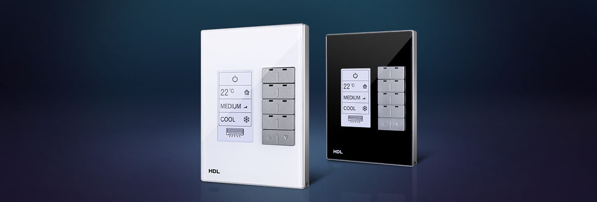 کلید هوشمند DLP برای کنترل ترموستاتیک خانه هوشمند HDL سایز مستطیل